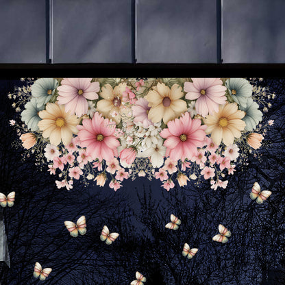 Spring Daisy Flowers Window Decal