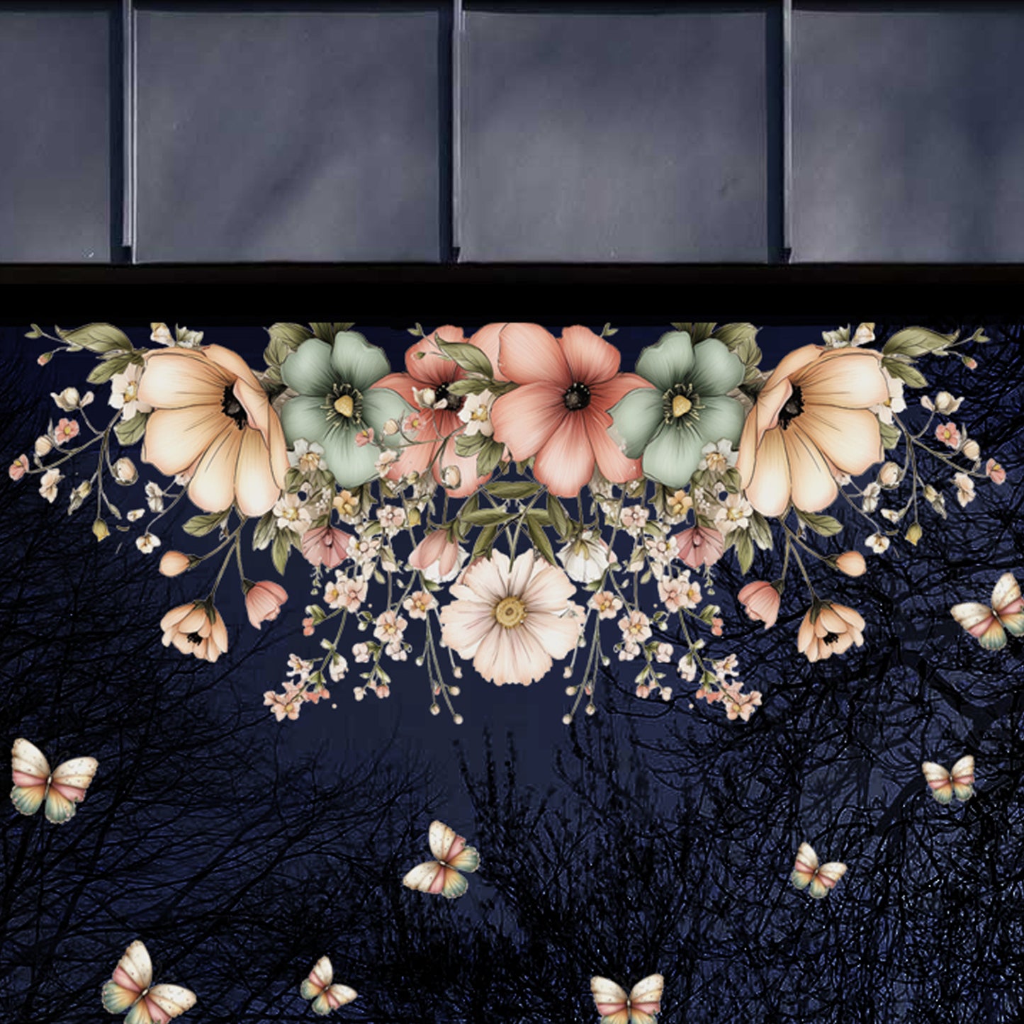 Spring Flowers Window Decal