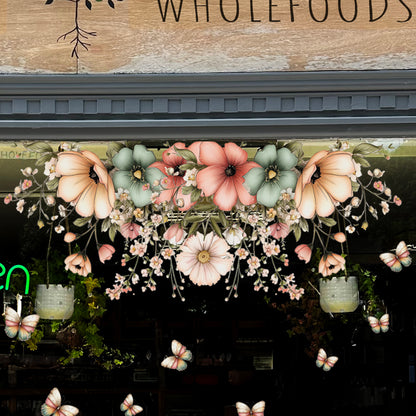 Spring Flowers Window Decal