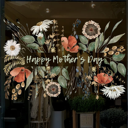 Wild Flower Mother's Day Window Decal
