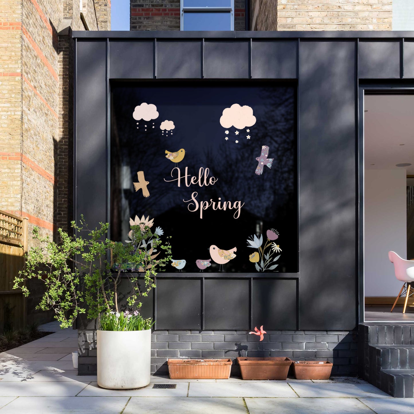 Hello Spring Window Decal Set