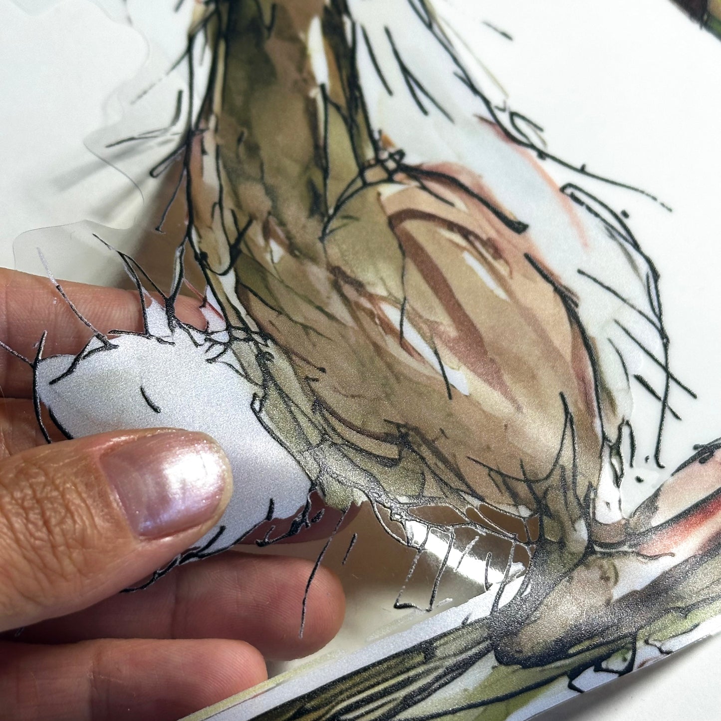 Quirky Happy Easter Rabbit with Egg Quote Window Decals