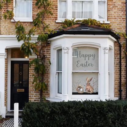 Happy Easter Willow Spring Window Decal Set