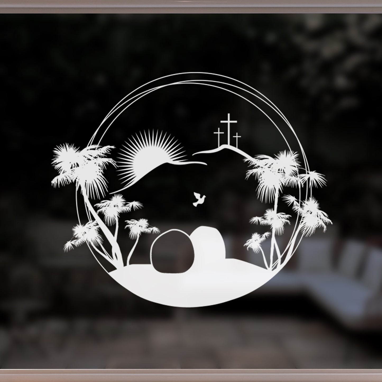 Easter Story Ring Window Decal