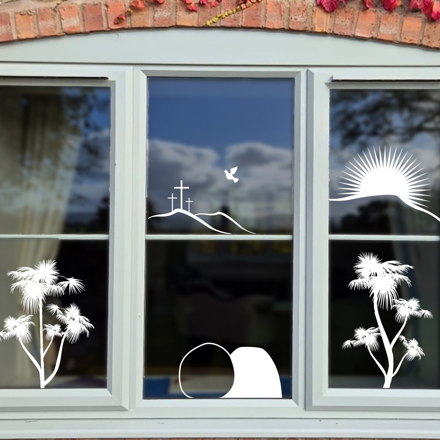 Easter Story Window Decal