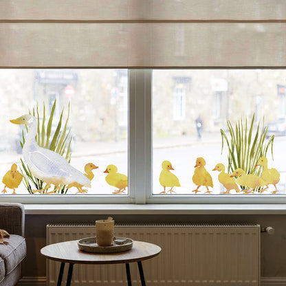 Mummy Duck & Ducklings Window Decal Set
