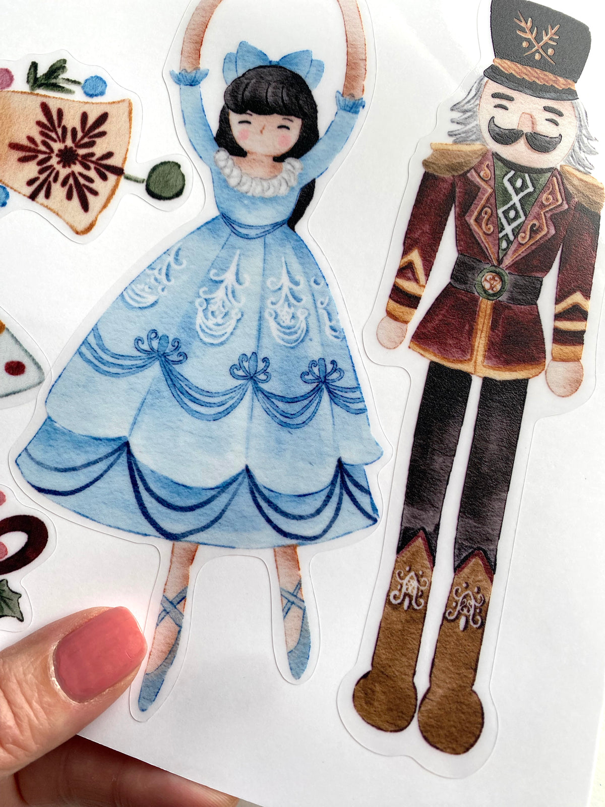 Christmas Nutcracker Shop Window Cling Borders for Seasonal Decoration