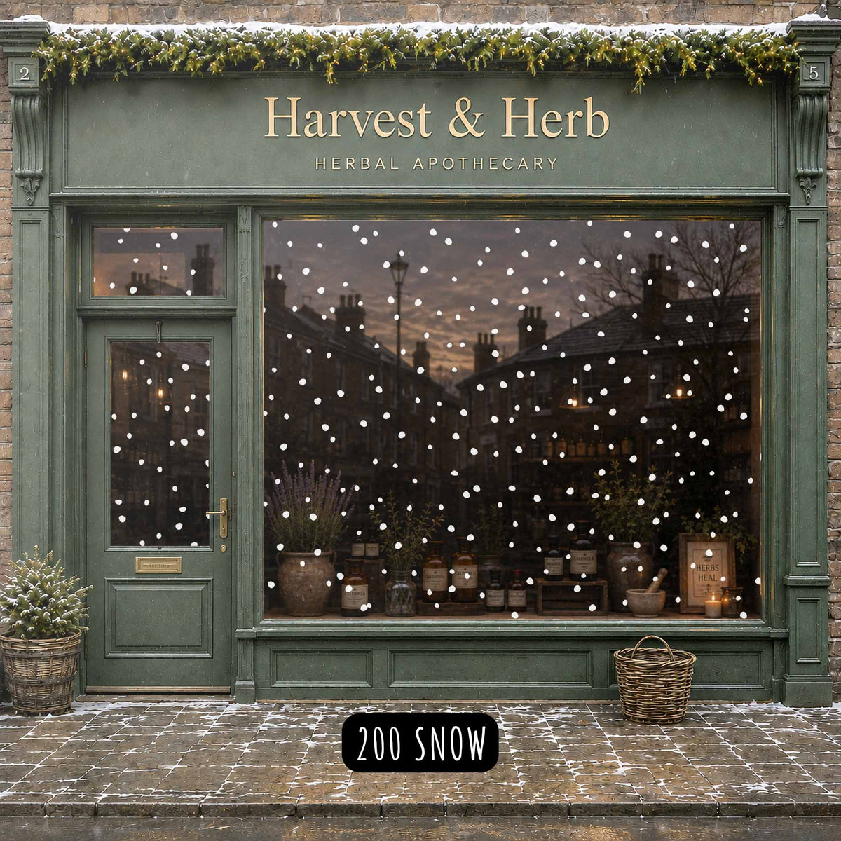 Snow Window Decal Set
