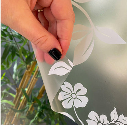 Chinoiserie Frosted Window Privacy Film Border