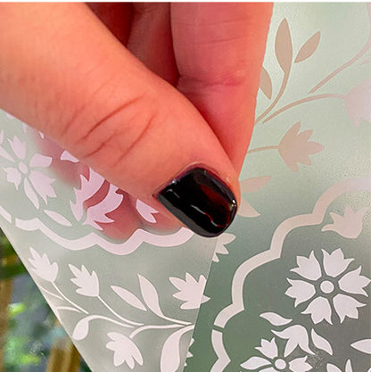 Isfahan Frosted Window Privacy Film Border