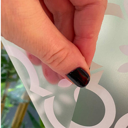 Jannah Frosted Window Privacy Film Border