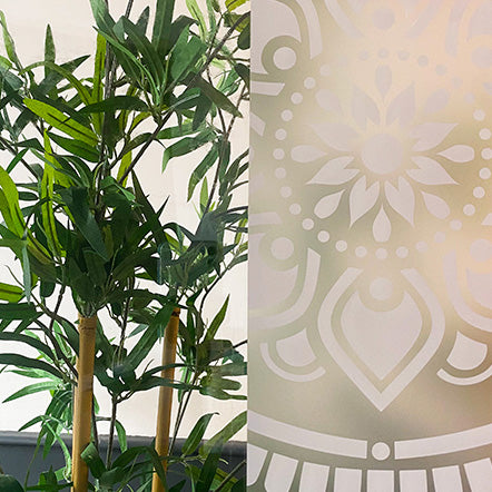 Myah Frosted Window Privacy Film Border