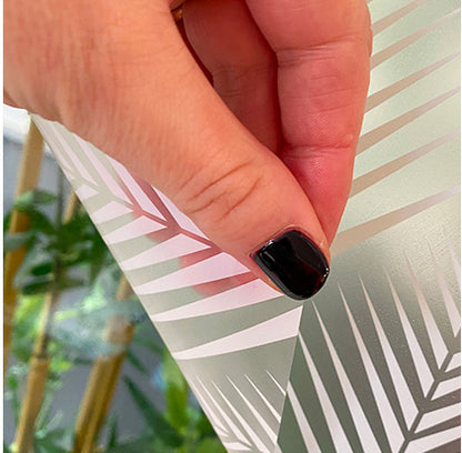 Shelby Frosted Window Privacy Border