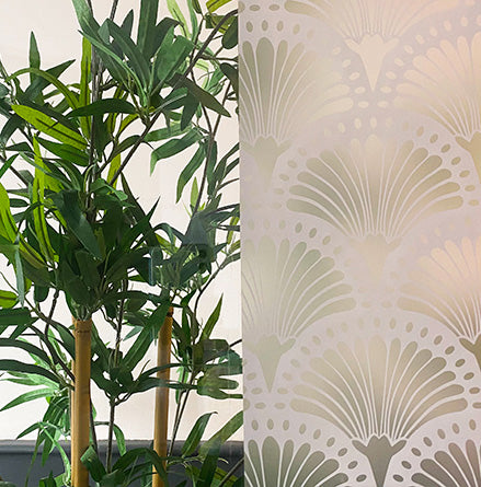 Thebes Frosted Window Privacy Film Border