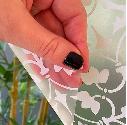 Zamora Frosted Window Privacy Film Border