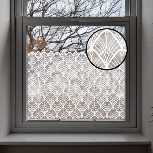 Chicago Frosted Window Privacy Film Border