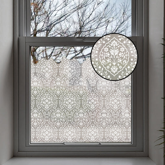 Isfahan Frosted Window Privacy Film Border