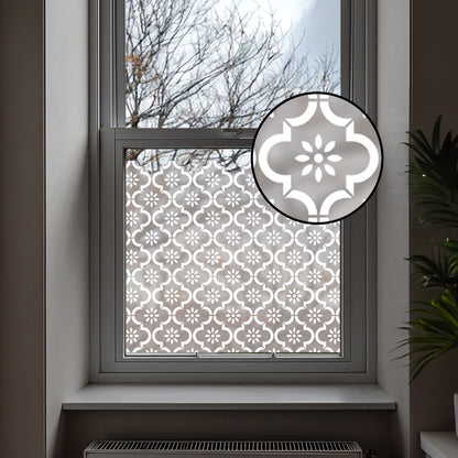 Jannah Frosted Window Privacy Film Border