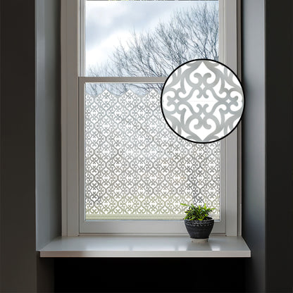 Karachi Frosted Window Privacy Film Border