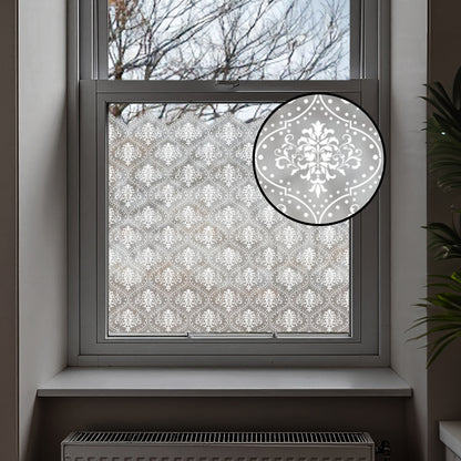 Marjah Frosted Window Privacy Film Border