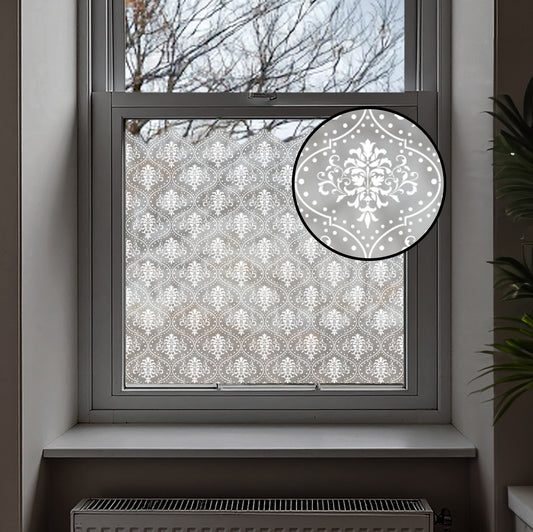 Marjah Frosted Window Privacy Film Border