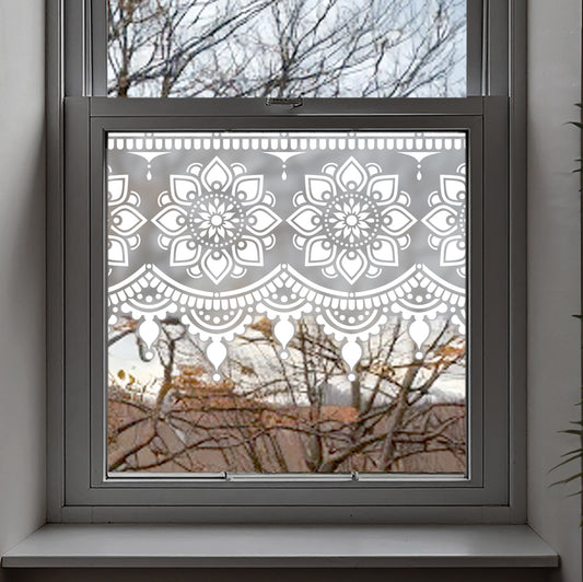 Myah Frosted Window Privacy Film Border