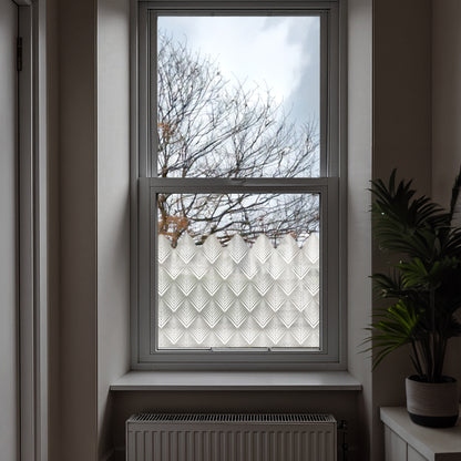 Shelby Frosted Window Privacy Border