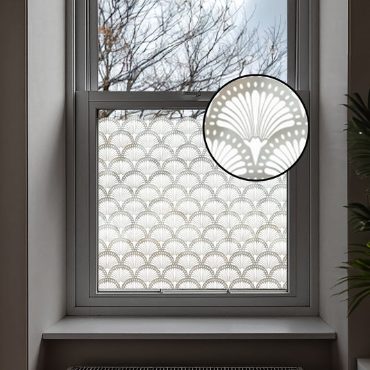 Thebes Frosted Window Privacy Film Border
