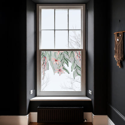 Tropical Grass Frosted Window Border Decal