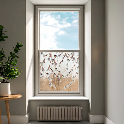Willow Frosted Privacy Border Window Decal