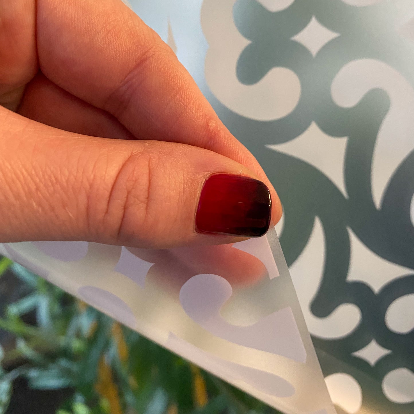 Karachi Frosted Window Privacy Film Border