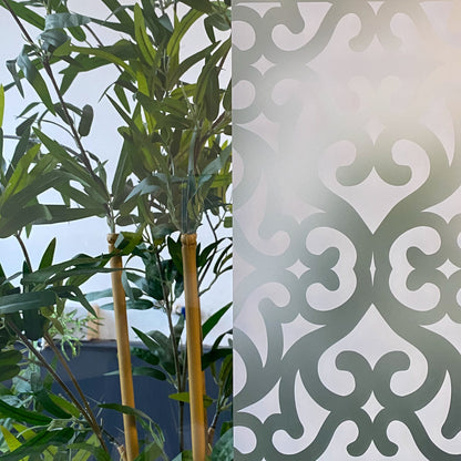 Karachi Frosted Window Privacy Film Border
