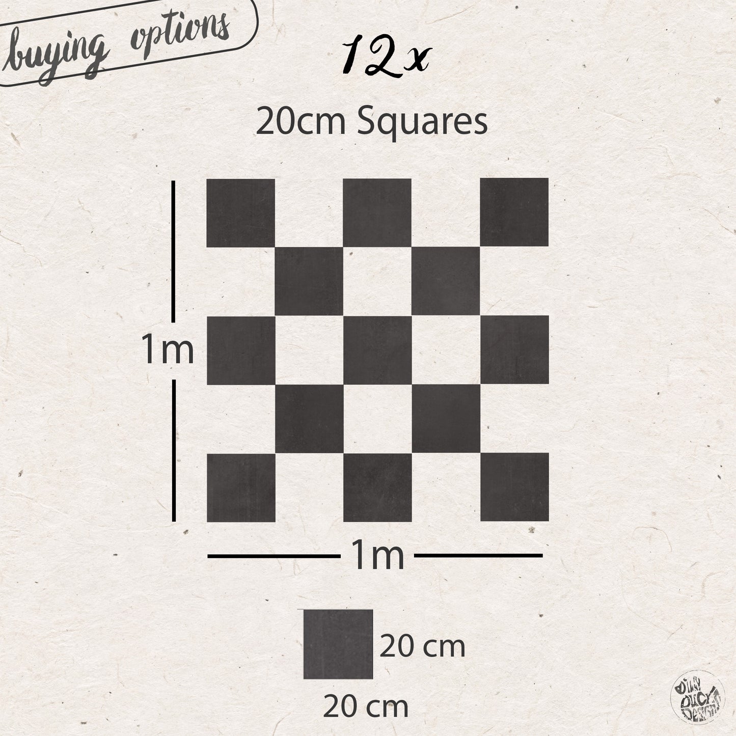 Checkerboard Wall Decal Set
