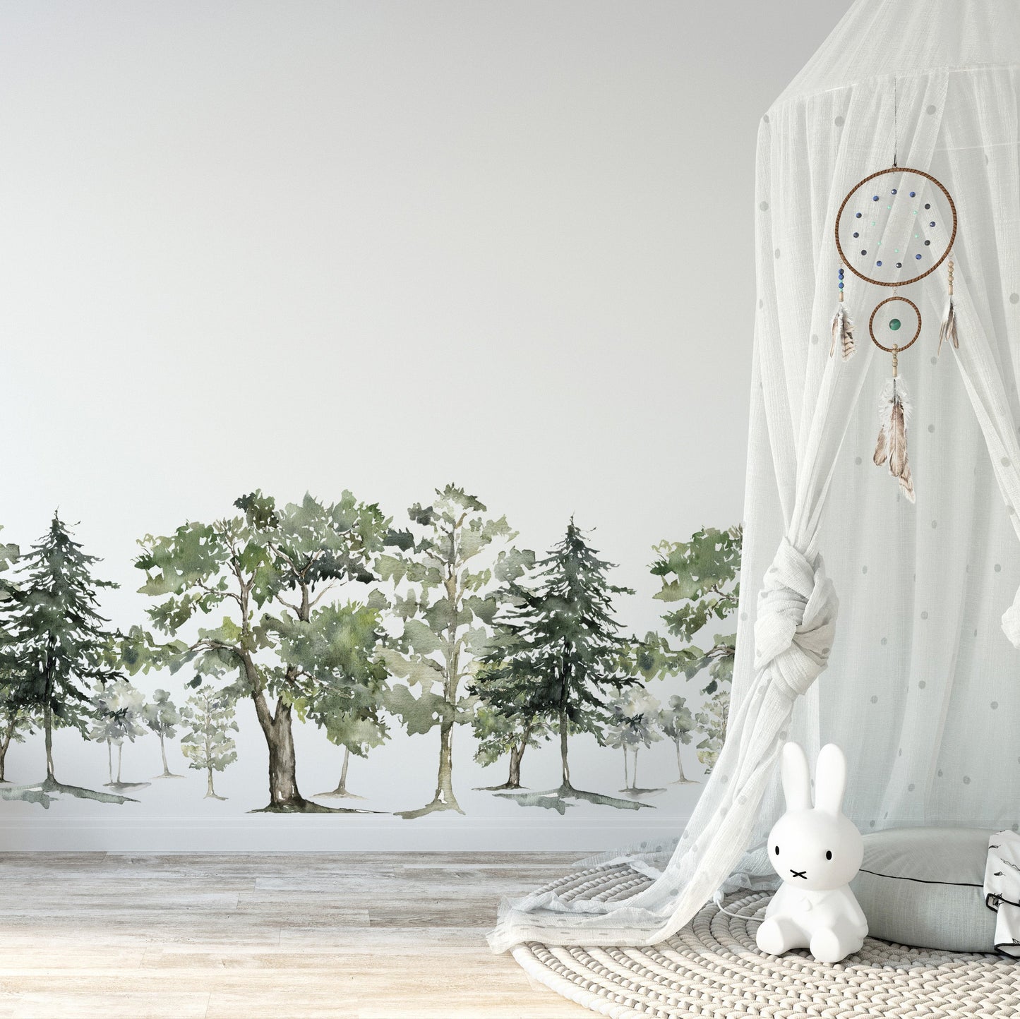 Tree Forest Wall Decal Border