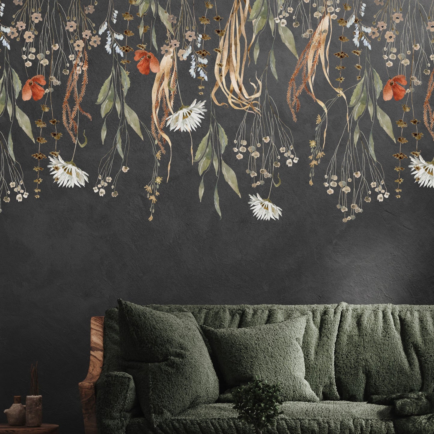 Wild Flower Wall Decal Border (Top)