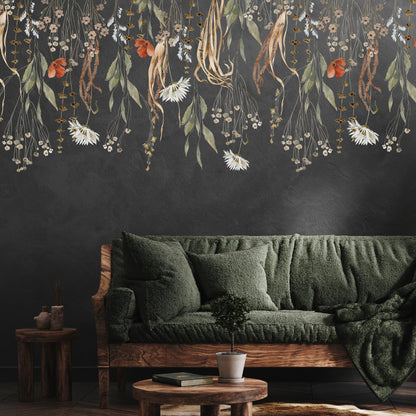 Wild Flower Wall Decal Border (Top)