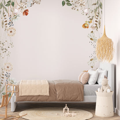 Wild Flowers Wall Decal Corners