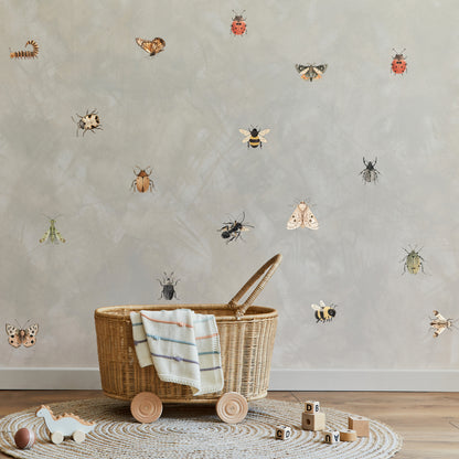 18x Creepy Crawly Bugs Wall Decals