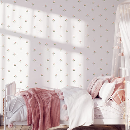Small Pink Flower Wall Stickers