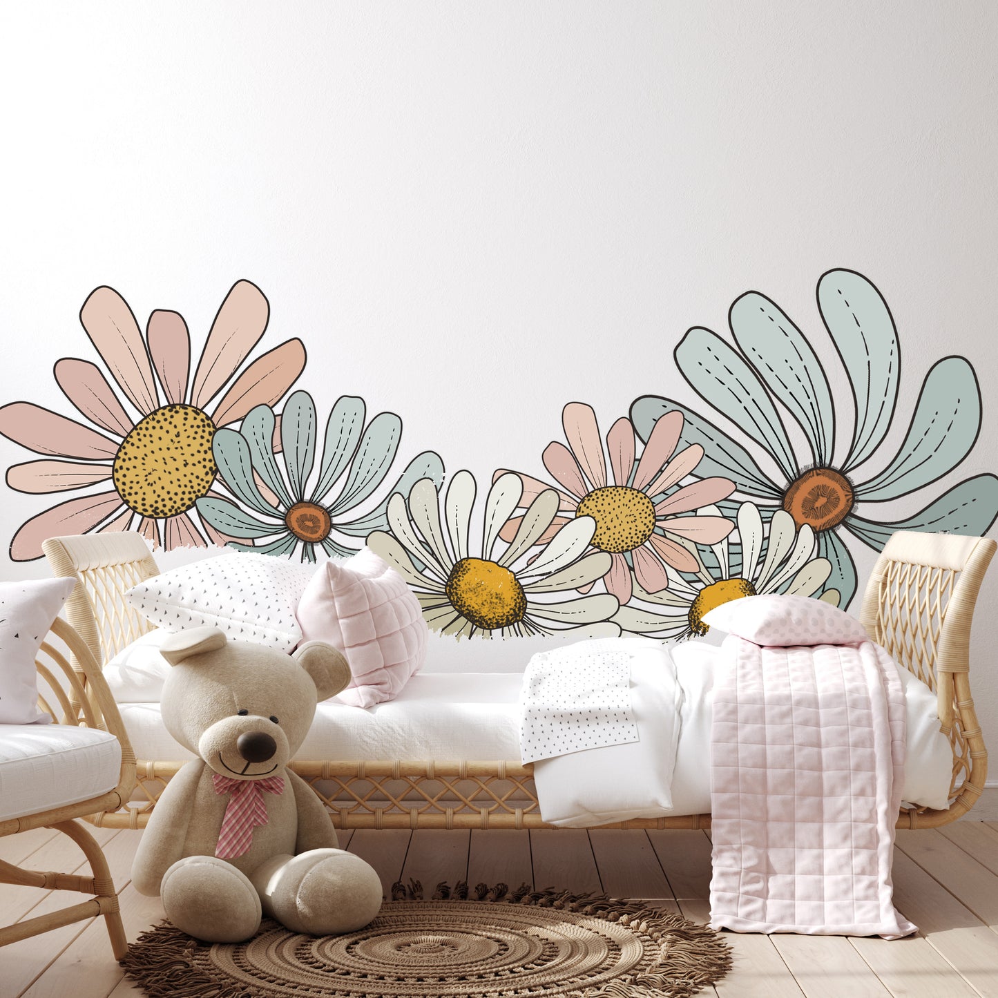 Large Daisy Flower Wall Decals