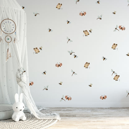 Wild Daisy Flower Wall Sticker Set