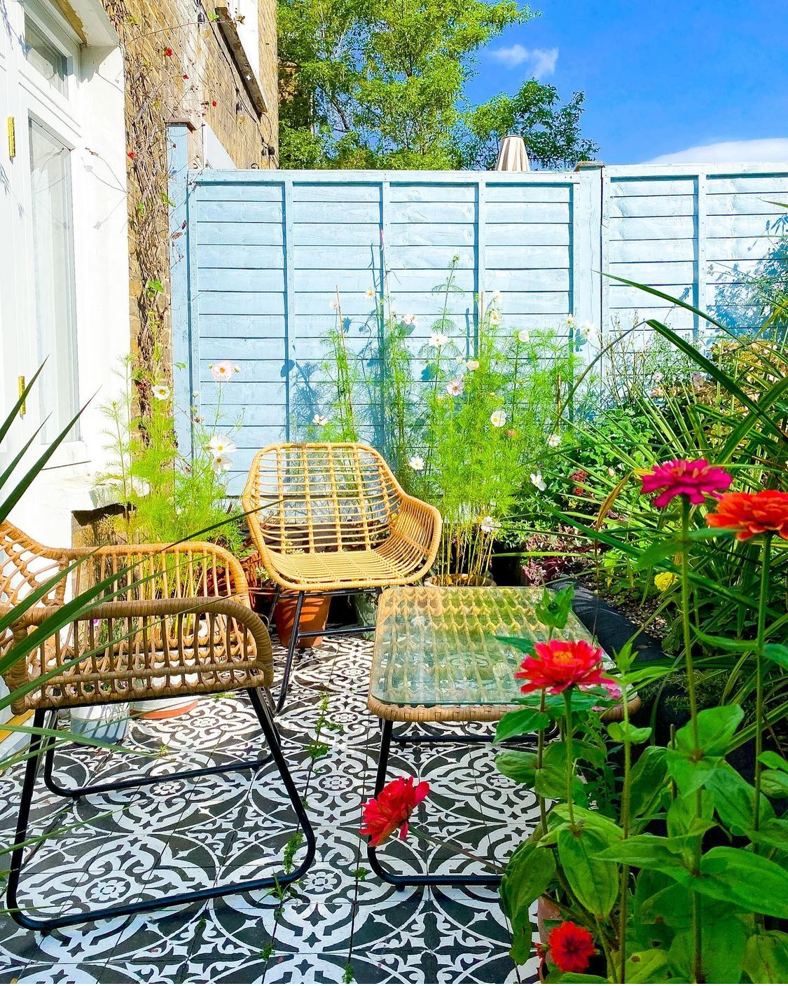 Turin Patio Stencil - Square Slabs