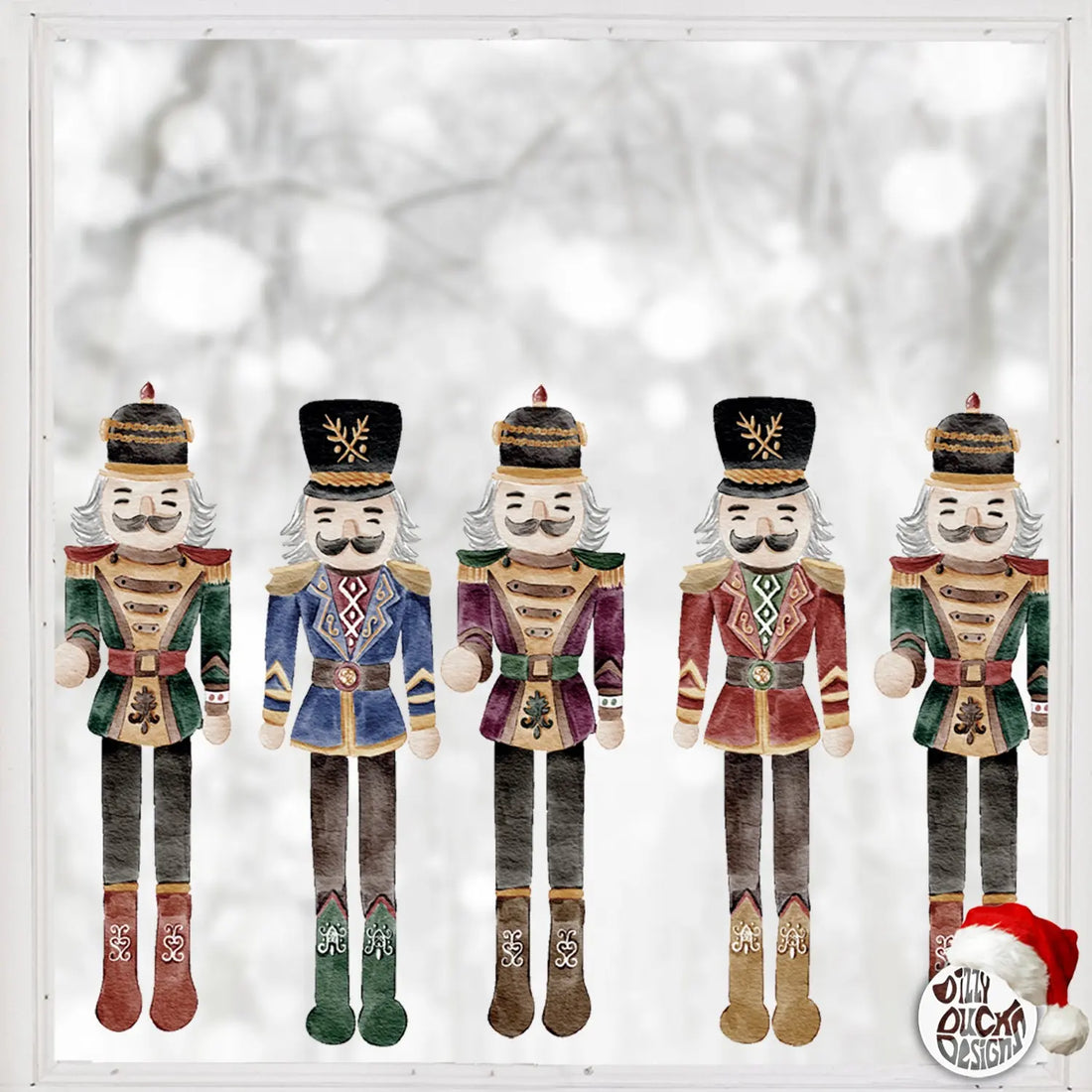 6 Nutcracker Soldier Window Decals – Dizzy Duck Designs