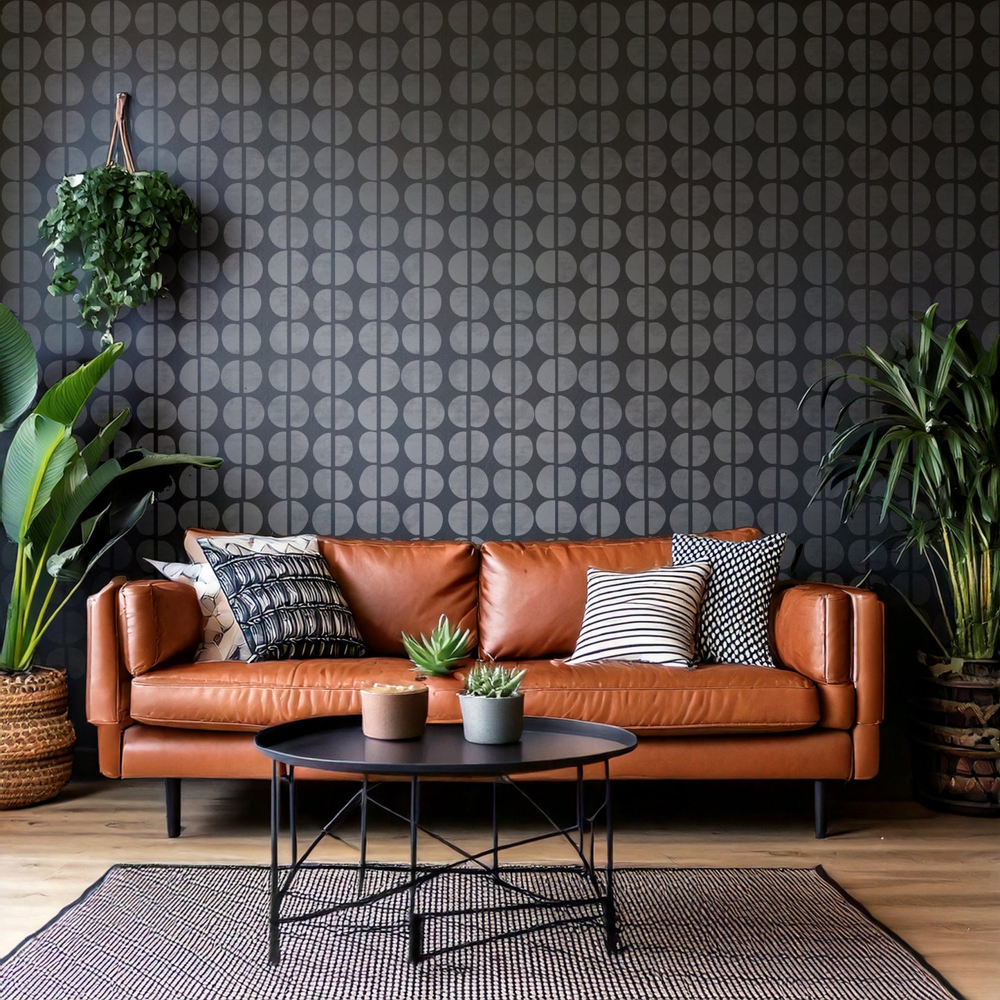 Boho Circles Wall / Furniture Stencil