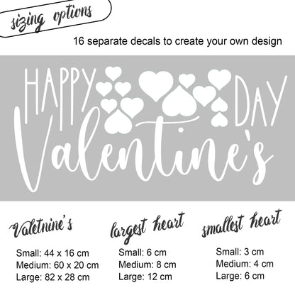 Window Decal Copy of Pink Floral Valentine Heart Bauble Window Decal Dizzy Duck Designs