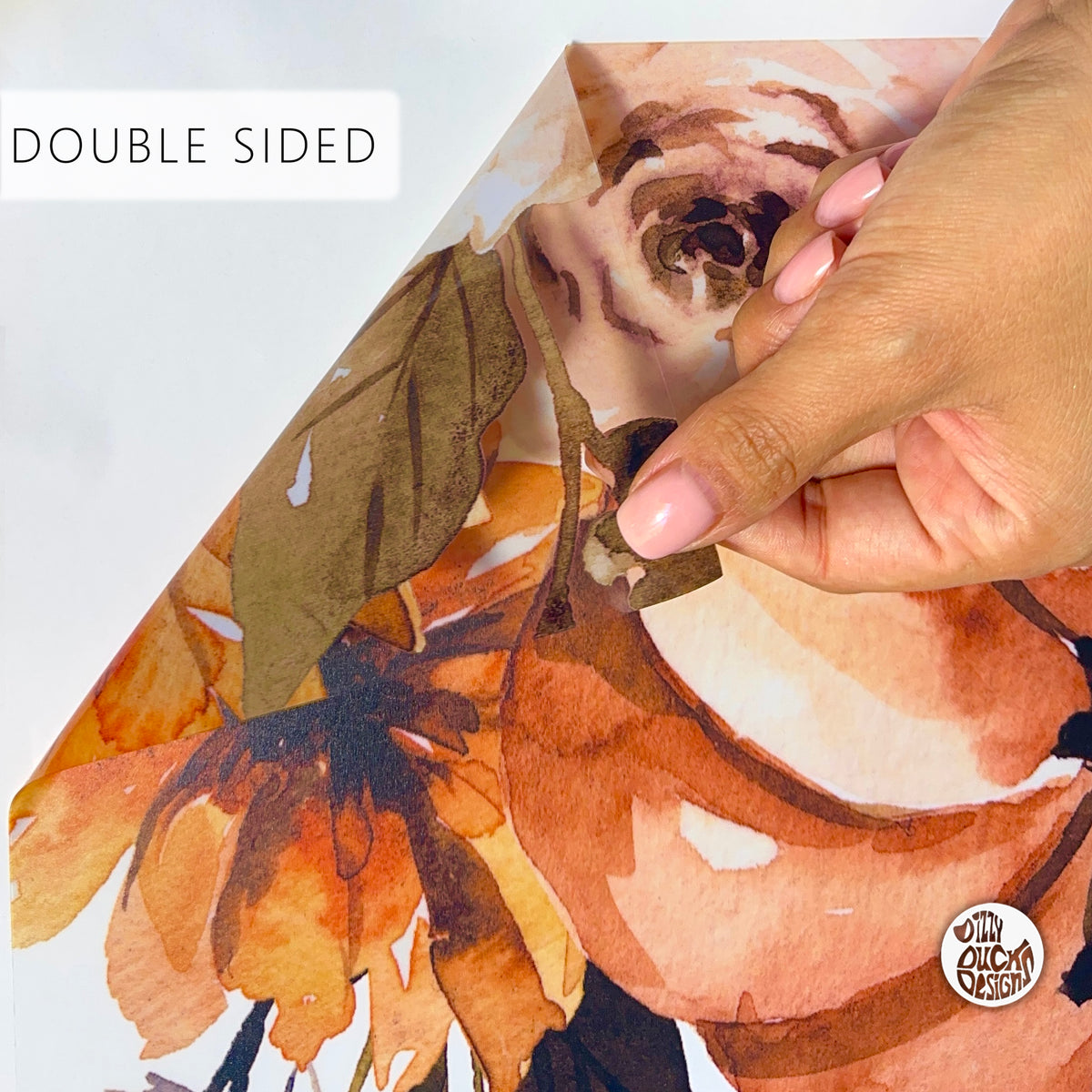 2x Earthy Pumpkin Corner Window Clings for Classy Autumn Decor