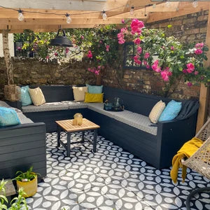 Tsunagi Spot Patio Stencil - Square Slabs
