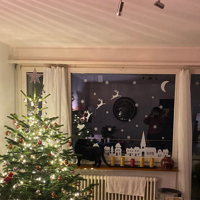 Christmas Village Window Decal