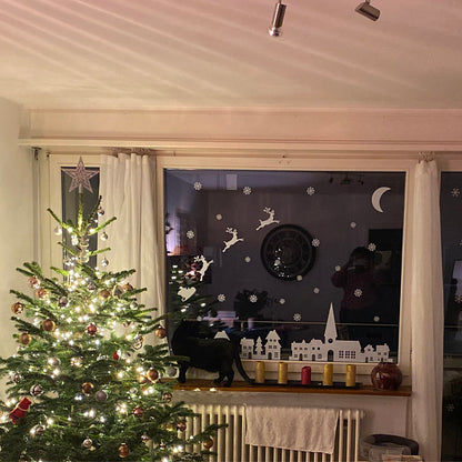 Christmas Village Window Decal