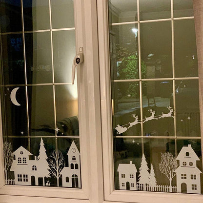 Christmas Village Window Decal